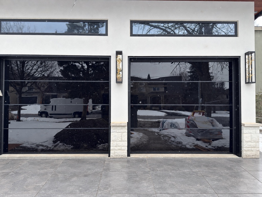 Porte de garage — Panoramique Aluminium